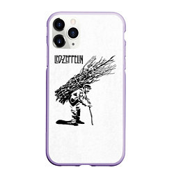 Чехол iPhone 11 Pro матовый Led Zeppelin IV, цвет: 3D-светло-сиреневый