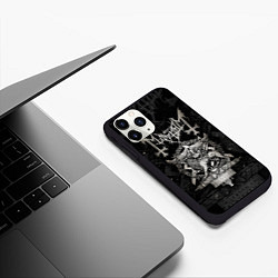 Чехол iPhone 11 Pro матовый MAYHEM - A Season In Blasphemy, цвет: 3D-черный — фото 2