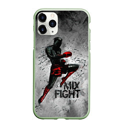 Чехол iPhone 11 Pro матовый MIX FIGHT, цвет: 3D-салатовый