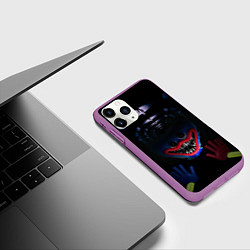 Чехол iPhone 11 Pro матовый Монстр Хагги Вагги, цвет: 3D-фиолетовый — фото 2