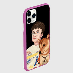 Чехол iPhone 11 Pro матовый Бульвар Депо с пёсиком, цвет: 3D-фиолетовый — фото 2