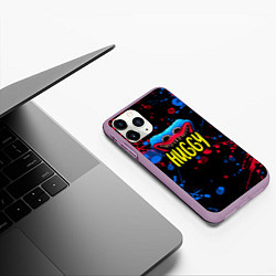 Чехол iPhone 11 Pro матовый Huggy, цвет: 3D-сиреневый — фото 2