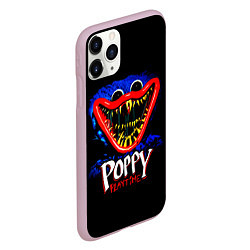 Чехол iPhone 11 Pro матовый Poppy Playtime: Huggy, цвет: 3D-розовый — фото 2