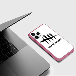 Чехол iPhone 11 Pro матовый DEAD BY DAYLIGHT FLO, цвет: 3D-малиновый — фото 2