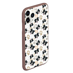 Чехол iPhone 11 Pro матовый Бордер Колли, цвет: 3D-коричневый — фото 2