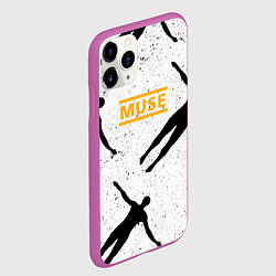 Чехол iPhone 11 Pro матовый Absolution - Muse, цвет: 3D-фиолетовый — фото 2