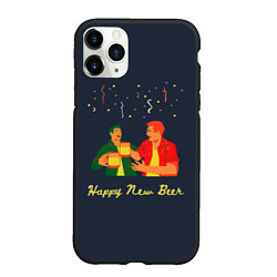 Чехол iPhone 11 Pro матовый Happy new beer 2022, цвет: 3D-черный