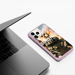 Чехол iPhone 11 Pro матовый Battlefield 2042 - отряд, цвет: 3D-розовый — фото 2