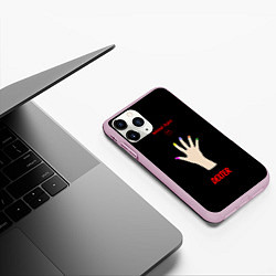Чехол iPhone 11 Pro матовый Рука ледяного убийцы, цвет: 3D-розовый — фото 2