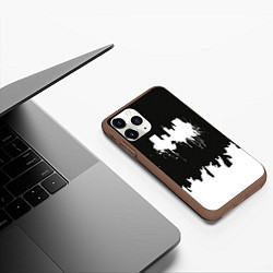 Чехол iPhone 11 Pro матовый Black sity Город тьмы ART 2, цвет: 3D-коричневый — фото 2