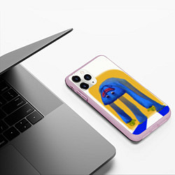 Чехол iPhone 11 Pro матовый Poppy Playtime: Huggy Wuggy, цвет: 3D-розовый — фото 2