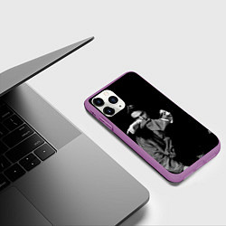 Чехол iPhone 11 Pro матовый Wild Bones, цвет: 3D-фиолетовый — фото 2