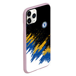 Чехол iPhone 11 Pro матовый CHELSEA БРЫЗГИ КРАСОК, цвет: 3D-розовый — фото 2