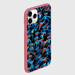Чехол iPhone 11 Pro матовый Толпа Хагги Вагги, цвет: 3D-малиновый — фото 2