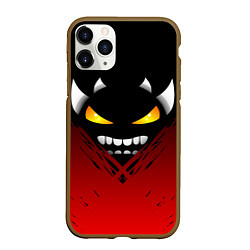 Чехол iPhone 11 Pro матовый Geometry Dash: Demon Smile, цвет: 3D-коричневый