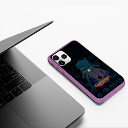 Чехол iPhone 11 Pro матовый Hu Tao Ху Тао Genshin Impact, цвет: 3D-фиолетовый — фото 2