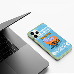 Чехол iPhone 11 Pro матовый ЮЖНЫЙ ПАРК ПОЛОТЕНЧИКО, цвет: 3D-салатовый — фото 2