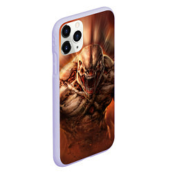 Чехол iPhone 11 Pro матовый ИМП NPC DOOM спина, цвет: 3D-светло-сиреневый — фото 2