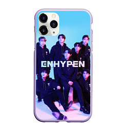 Чехол iPhone 11 Pro матовый ENHYPEN: Хисын, Джей, Джейк, Сонхун, Сону, Чонвон,, цвет: 3D-светло-сиреневый