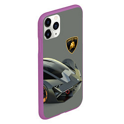 Чехол iPhone 11 Pro матовый Lamborghini concept 2020, цвет: 3D-фиолетовый — фото 2