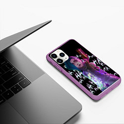 Чехол iPhone 11 Pro матовый Jinx Arcane, цвет: 3D-фиолетовый — фото 2