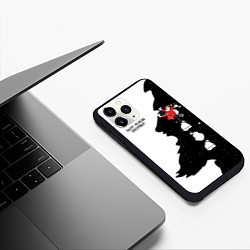 Чехол iPhone 11 Pro матовый Happy fucking Christmas!, цвет: 3D-черный — фото 2
