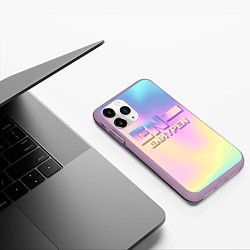 Чехол iPhone 11 Pro матовый EN- ENHYPEN, цвет: 3D-сиреневый — фото 2