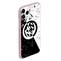 Чехол iPhone 11 Pro матовый Buick Black and White Grunge, цвет: 3D-розовый — фото 2