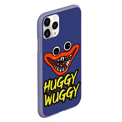 Чехол iPhone 11 Pro матовый Huggy Wuggy: Smile, цвет: 3D-серый — фото 2