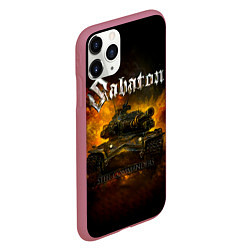 Чехол iPhone 11 Pro матовый SABATON - Steel Commanders, цвет: 3D-малиновый — фото 2