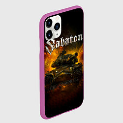 Чехол iPhone 11 Pro матовый SABATON - Steel Commanders, цвет: 3D-фиолетовый — фото 2