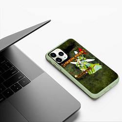 Чехол iPhone 11 Pro матовый Reanimation - Linkin Park, цвет: 3D-салатовый — фото 2