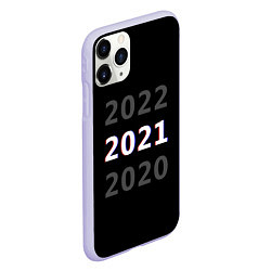 Чехол iPhone 11 Pro матовый 2020 2021 2022, цвет: 3D-светло-сиреневый — фото 2