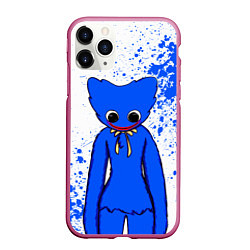 Чехол iPhone 11 Pro матовый POPPY PLAYTIME BLUE ИГРА ПОППИ ПЛЕЙТАЙМ ХАГГИ ВАГГ, цвет: 3D-малиновый