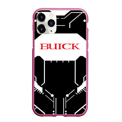 Чехол iPhone 11 Pro матовый Buick Лого Эмблема спина, цвет: 3D-малиновый