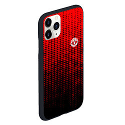 Чехол iPhone 11 Pro матовый MU red-black, цвет: 3D-черный — фото 2