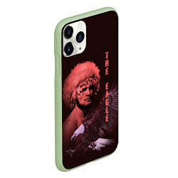 Чехол iPhone 11 Pro матовый The Eagle Хабиб, цвет: 3D-салатовый — фото 2