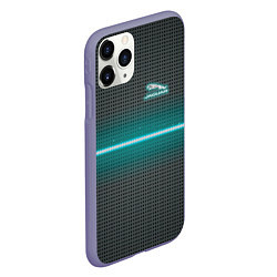 Чехол iPhone 11 Pro матовый Jaguar blue neon theme, цвет: 3D-серый — фото 2