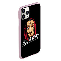 Чехол iPhone 11 Pro матовый БУМАЖНЫЙ ДОМ LA CASA DE PAPEL BELLA CIAO, цвет: 3D-розовый — фото 2