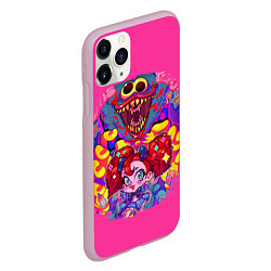 Чехол iPhone 11 Pro матовый POPPY PLAYTIME - ИГРА ПОППИ ПЛЕЙТАЙМ ПЕРСОНАЖИ, цвет: 3D-розовый — фото 2