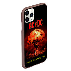 Чехол iPhone 11 Pro матовый Live at the Apocalypse - ACDC, цвет: 3D-коричневый — фото 2