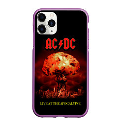 Чехол iPhone 11 Pro матовый Live at the Apocalypse - ACDC, цвет: 3D-фиолетовый