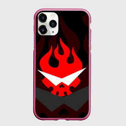 Чехол iPhone 11 Pro матовый GURREN LAGANN LOGO SYMBOL, цвет: 3D-малиновый