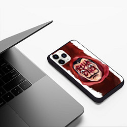 Чехол iPhone 11 Pro матовый BELLA CIAO БУМАЖНЫЙ ДОМ - LA CASA DE PAPEL, цвет: 3D-черный — фото 2