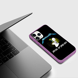 Чехол iPhone 11 Pro матовый Kill Em All - Metallica, цвет: 3D-фиолетовый — фото 2