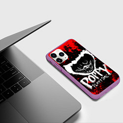 Чехол iPhone 11 Pro матовый ПОППИ ПЛЕЙТАЙМ ХАГИ ВАГИ, цвет: 3D-фиолетовый — фото 2