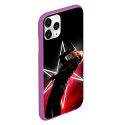 Чехол iPhone 11 Pro матовый Oliver on live, цвет: 3D-фиолетовый — фото 2