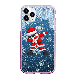 Чехол iPhone 11 Pro матовый DAB SANTA WINTER, цвет: 3D-розовый