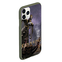 Чехол iPhone 11 Pro матовый Elden ring - игровой монстр, цвет: 3D-темно-зеленый — фото 2