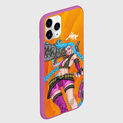 Чехол iPhone 11 Pro матовый Реактивная Jinx, цвет: 3D-фиолетовый — фото 2